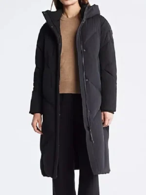 Calvin Klein Quilted Maxi Puffer Black Jacket