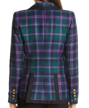 Camila Mendes Riverdale S05 Tartan Blazer back look