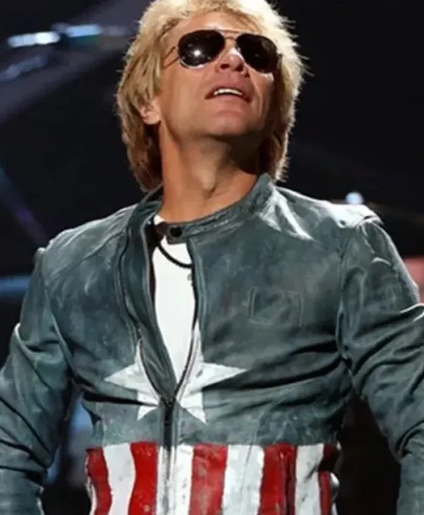 Captain America Bon Jovi Blue Jacket