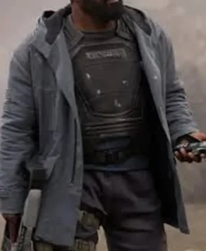 Captain Jacob Keyes Halo Cotton Grey Hooded Coat