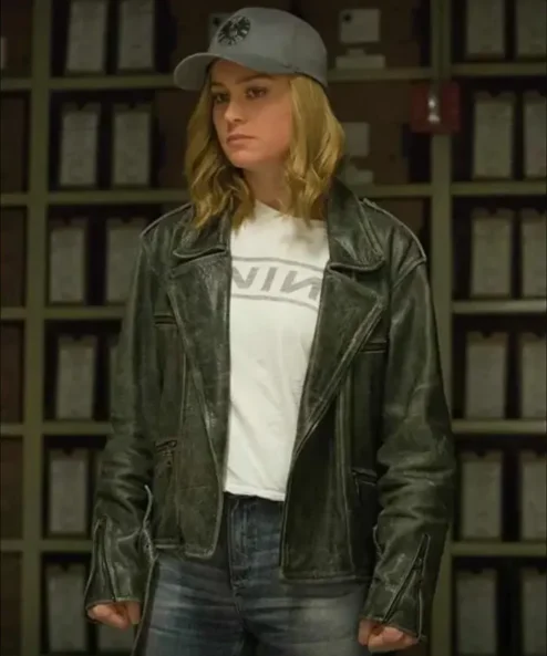 Captain Marvel Carol Danvers Green Jacket