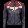 Captain Marvel Carol Danvers PU Leather Jacket