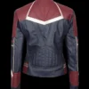 Captain Marvel Carol Danvers PU Leather Jacket Back