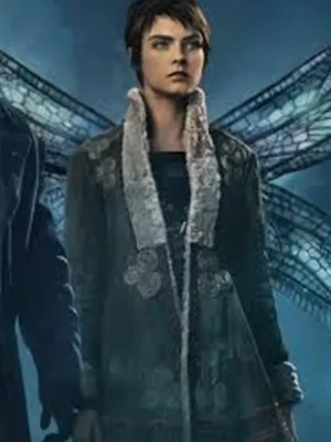 Cara Delevingne Carnival Row Suede Coat