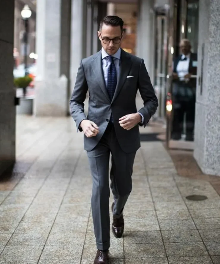 Casual Men’s Charcoal Grey Suit
