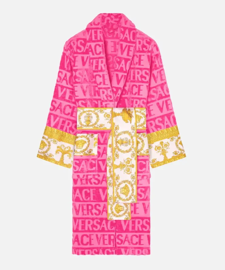 Casual Soft Pink Versace Robe 1