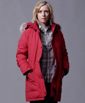 Catherine Durand War of The Worlds Red Parka Coat