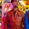 Chaneil Kular Sex Education Brown Leather Jacket
