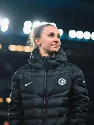 Chelsea F.C. Women Black Quilted Jacket