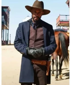 Cherokee Bill The Harder They Fall Blue Trench Coat Front