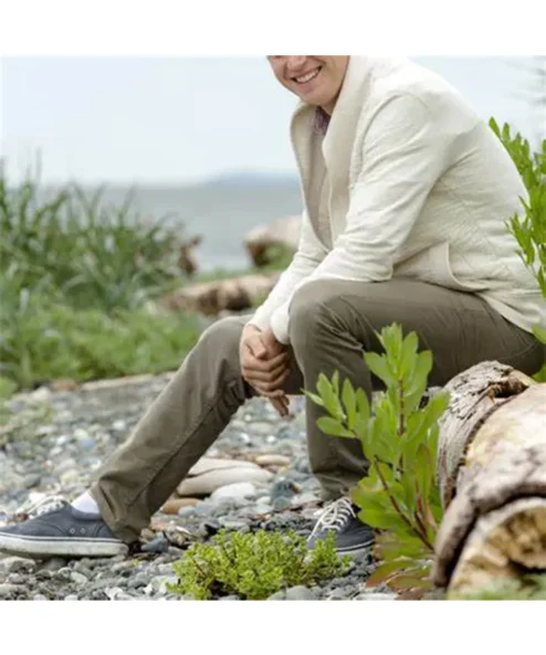 Chesapeake Shores Andrew Francis White Fleece Jacket