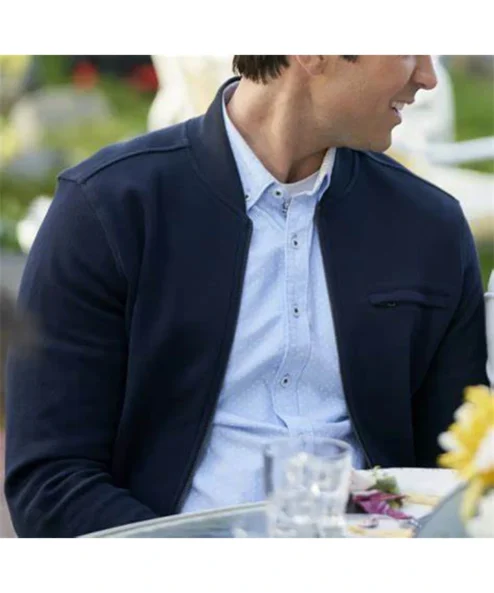 Chesapeake Shores David Peck Navy Blue Bomber Jacket