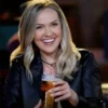 Chesapeake Shores Emilie Ullerup Black Leather Jacket