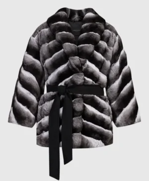 Chinchilla Fur Grey Coat 1