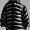 Chinchilla Fur Grey Coat back