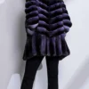 Chinchilla Fur Purple Coat For Sale