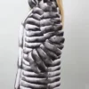 Chinchilla Grey Fur Coat For Sale 1 1
