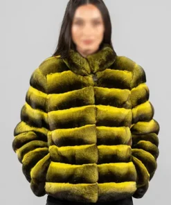 Chinchilla Yellow Fur Jacket