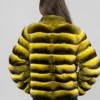 Chinchilla Yellow Fur Jacket back