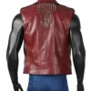 Chris Hemsworth Thor Love and Thunder Leather Biker Vest back look