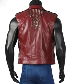 Chris Hemsworth Thor Love and Thunder Leather Biker Vest back look