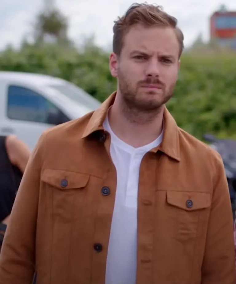 Chris Just Say Yes Brown Cotton Jacket