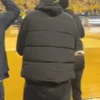 Chris Webber Black Quilted Puffer Vest back look