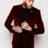 Christmas Mens Maroon Blazer