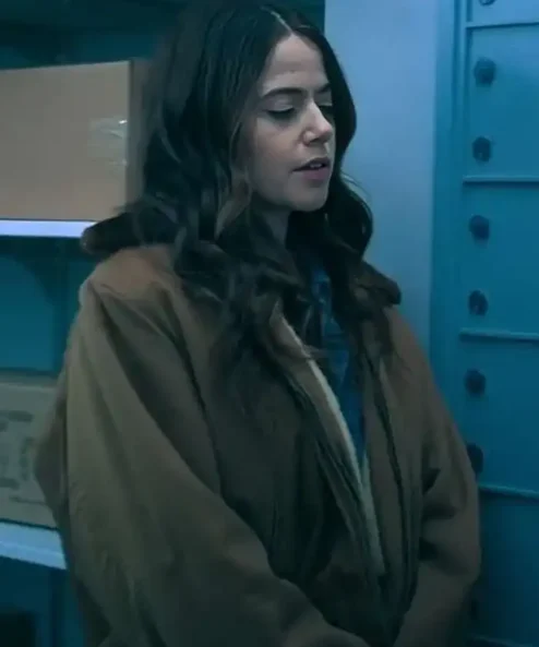 Claire Dunlap The Bear S02 Brown Shearling Jacket