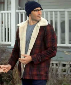 Clark Kent Superman and Lois Wool Lumber Plaid Sherpa Jacket