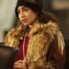 Claudia Brown Fur Coat