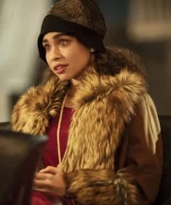 Claudia Brown Fur Coat