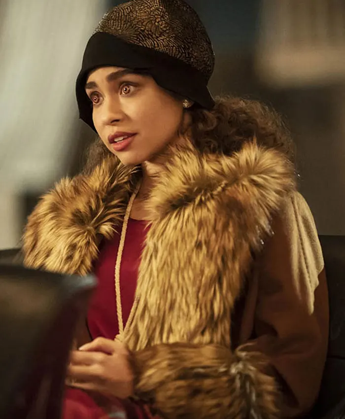 Claudia Brown Fur Coat