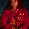 Claudia Red Varsity Jacket