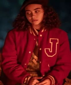Claudia Red Varsity Jacket