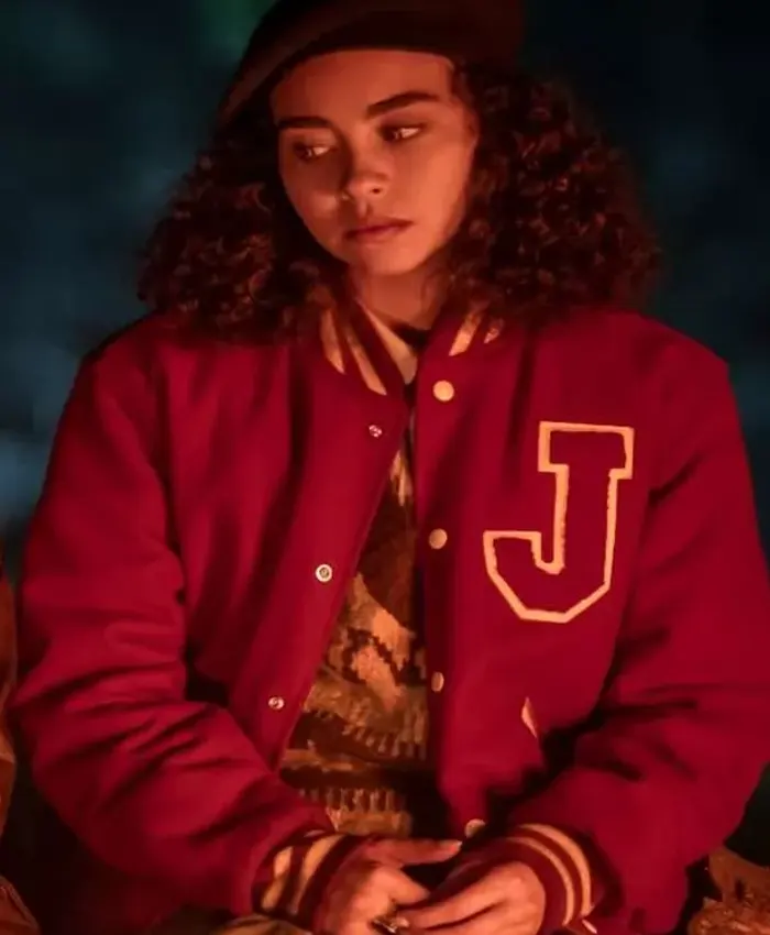 Claudia Red Varsity Jacket