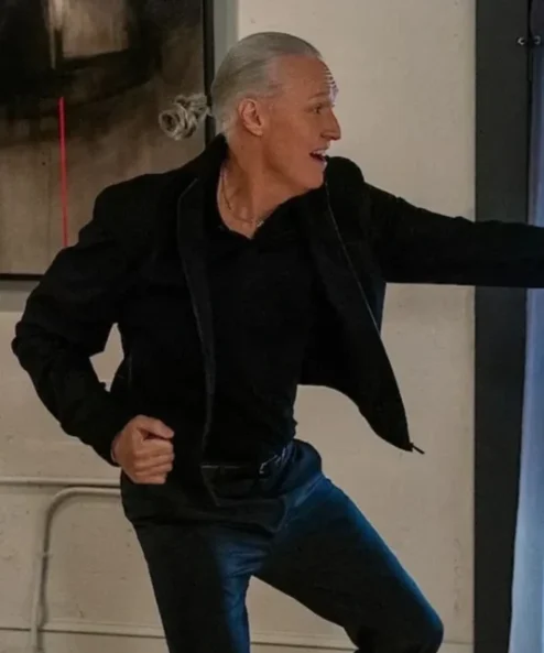 Cobra Kai S05 Thomas Ian Griffith Black Jacket