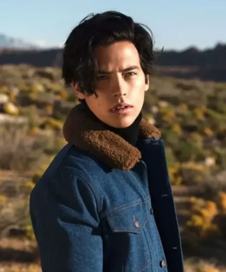 Cole Sprouse Five Feet Apart Denim Trucker Sherpa Jacket