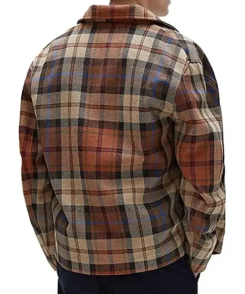 Cole Sprouse Riverdale S05 Wool-Blend Plaid Jacket back look