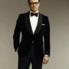 Colin Firth Kingsman Harry Hart Velvet Blue Tuxedo Blazer 1