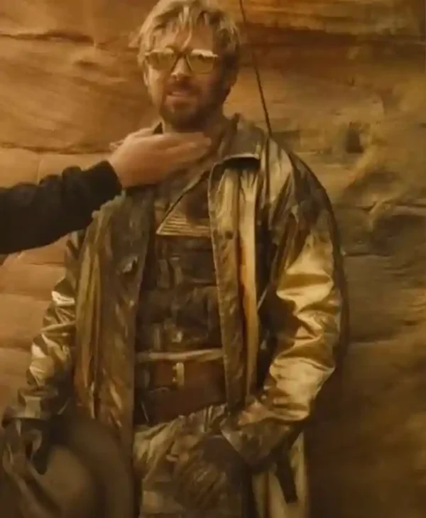 Colt Seavers Golden Leather Coat