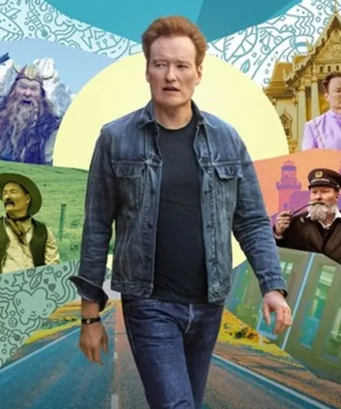 Conan OBrien Must Go 2024 Denim Blue Jacket