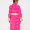 Shop Cozy Pink Versace Pink Versace Robe For Sale