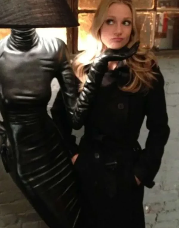 Criminal Minds A.J. Cook Black Wool Trench Coat