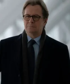 Crisis Gary Oldman Black Wool Coat