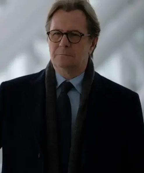 Crisis Gary Oldman Black Wool Coat