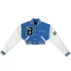 Cropped blue Varsity Jacket 2
