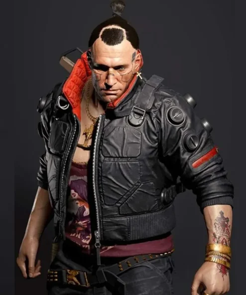Cyberpunk 2077 Jackie Welles Black Bomber Jacket