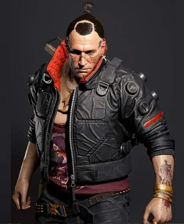 Cyberpunk 2077 Jackie Welles Black Bomber Jacket