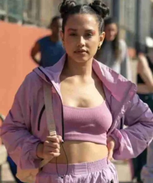 Daniela Through My Window Purple Parachute Jacket